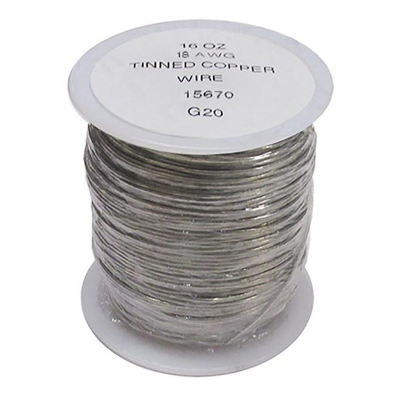 18 Gauge Solderable Tinned Copper Wire 1lb.Spool for Glass Art & Other Crafts